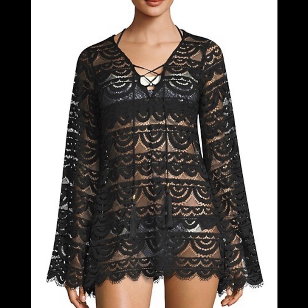 PilyQ PQ Swim Noah lace cover-up. Size XS/S. NWT